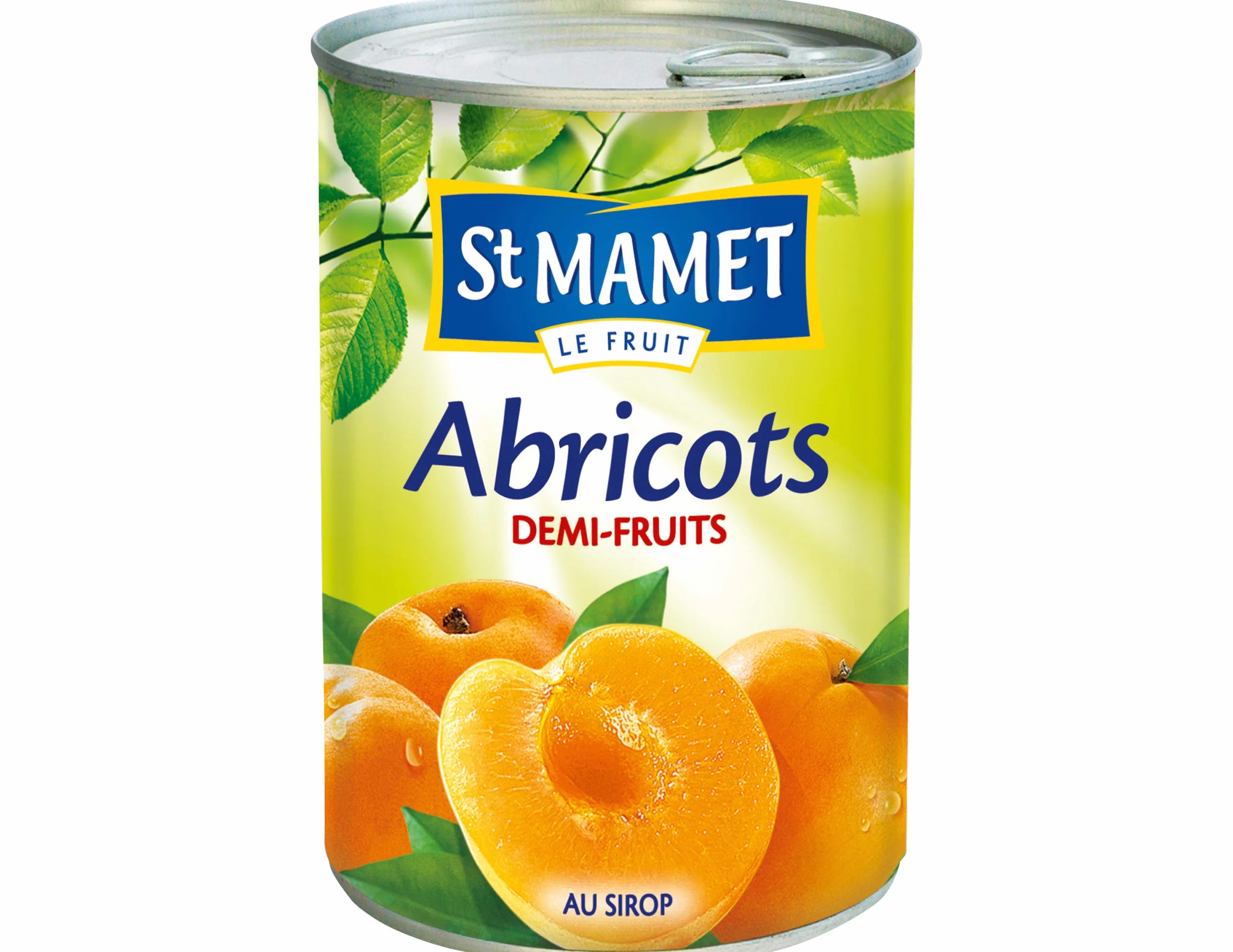 St Mamet Abricots demi-fruits au sirop - La boîte de 410g