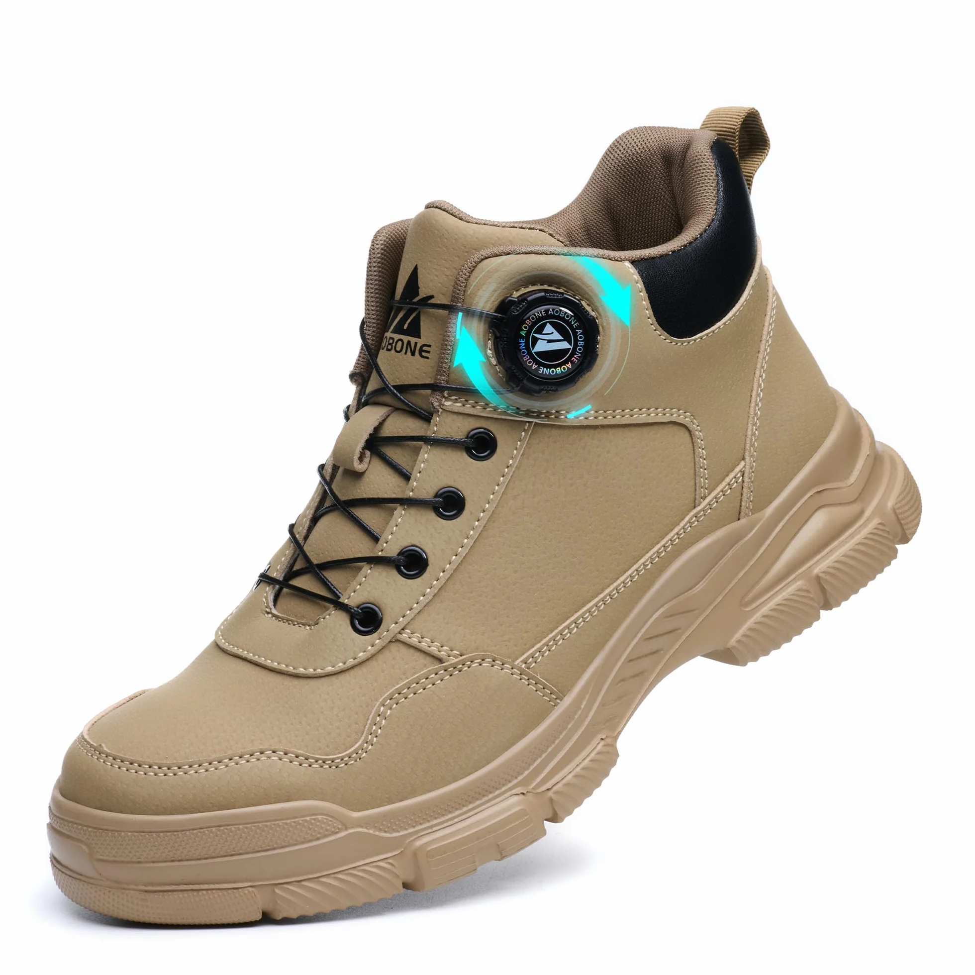 Chaussures de Sécurité Hommes Femmes Imperméables Antidérapants avec Embout en Acier Bottines de Travail Légères