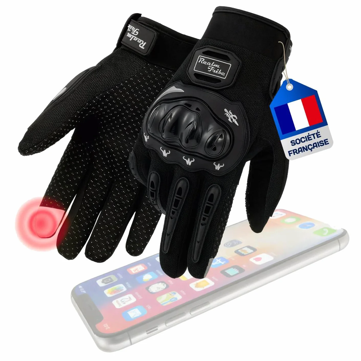 Gant Moto Homologué Homme/Femme Taille L Écran Tactile Protection Scooter Velo Trotinette Été Hiver