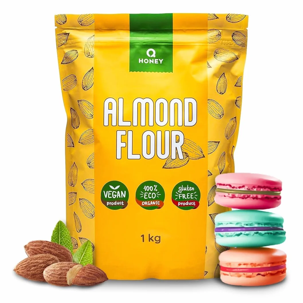 Farine d'Amande Extra Fine 1 kg Blanchie 100% Naturelle Sans Gluten | 100% amandes blanchies, texture extra fine, sans gluten, idéale pour pâtisserie, keto, paleo et recettes du quotidien