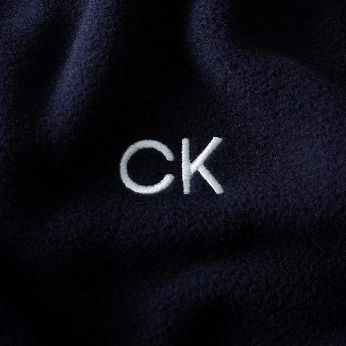 Calvin Klein Pull Golf Extensible Polaire 1/2 Fermeture éclair Homme