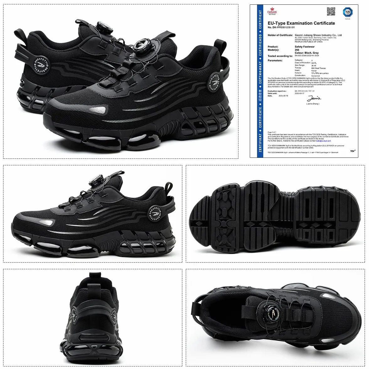 Chaussures de Sécurité Hommes Légères Respirantes Embout Acier Antidérapantes 38-46 EU