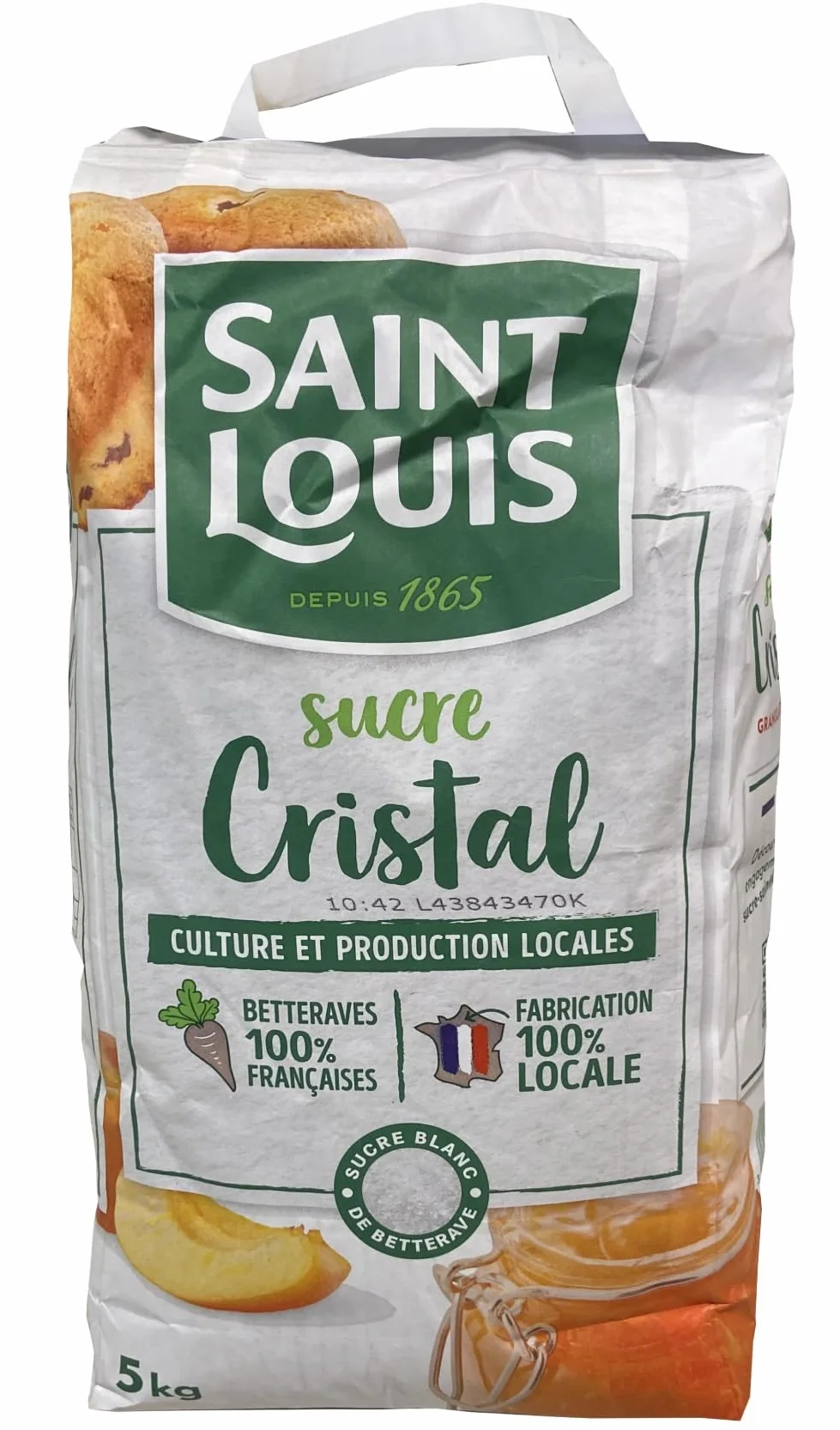 Saint Louis Sucre Cristal 5kg/Sac - Livraison Gratuite France (1 sac)