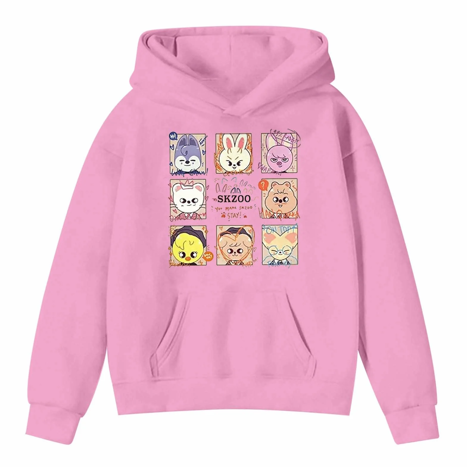 Sweat à capuche filles enfants mode imprimé pull manches longues tissu doux vêtements de sport