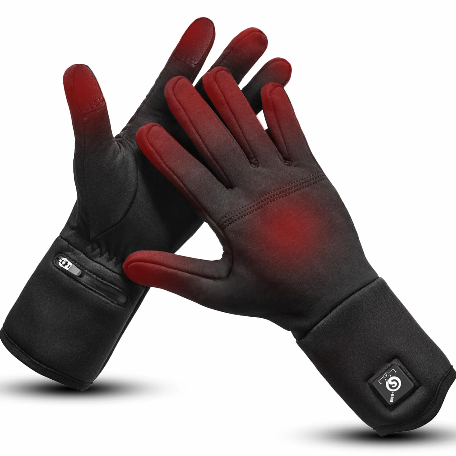 Day Wolf Gants Chauffants Électriques 7.4V 2200mAh Rechargeable pour Ski Randonnée Moto Hiver