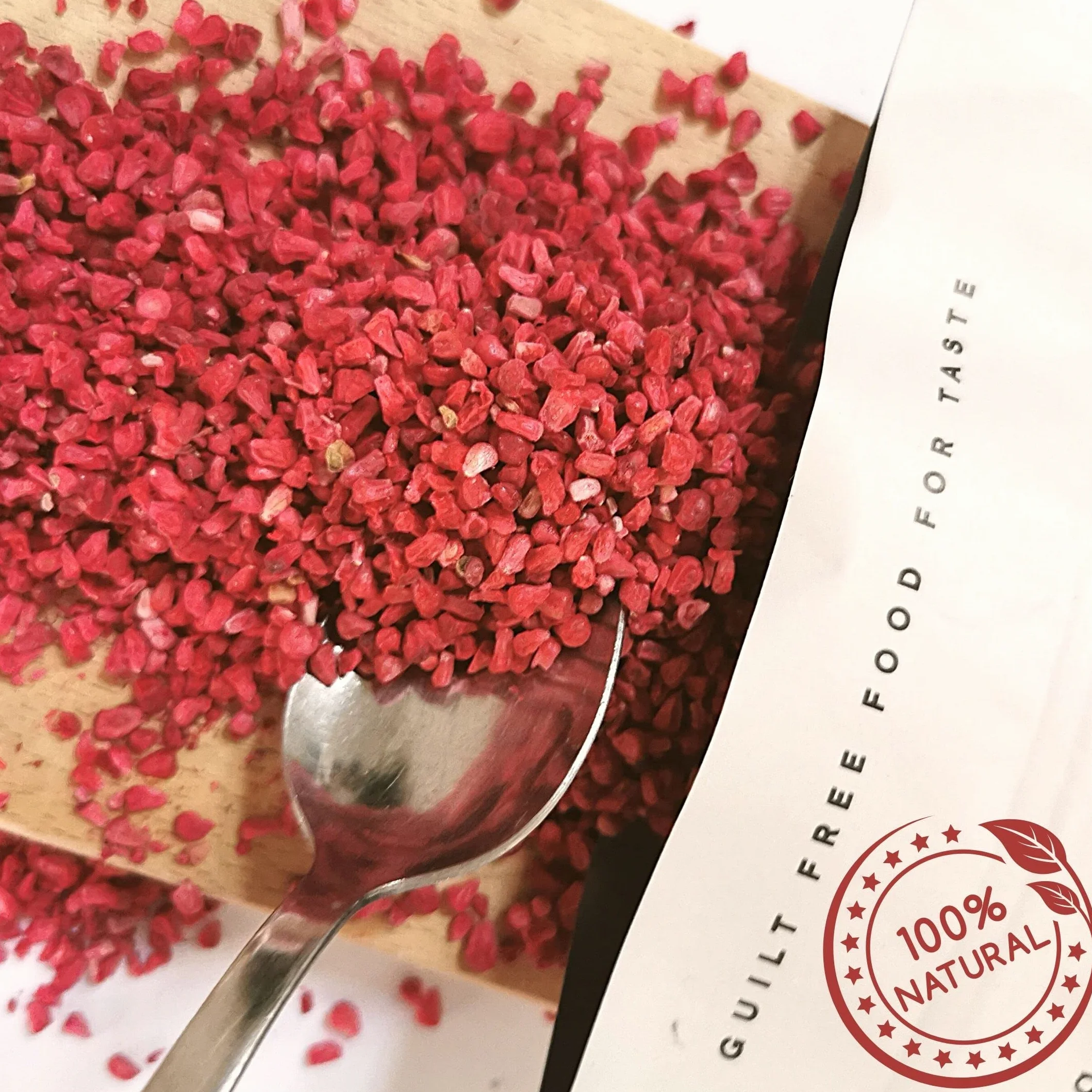 Framboise Lyophilisée en Morceaux | Naturel Framboises Séchées | Fruits Seches Lyophilisateur | Fruits Secs Fruits Frais | Freeze Dried Raspberry Pieces | Gefriergetrocknete Himbeeren (100g)