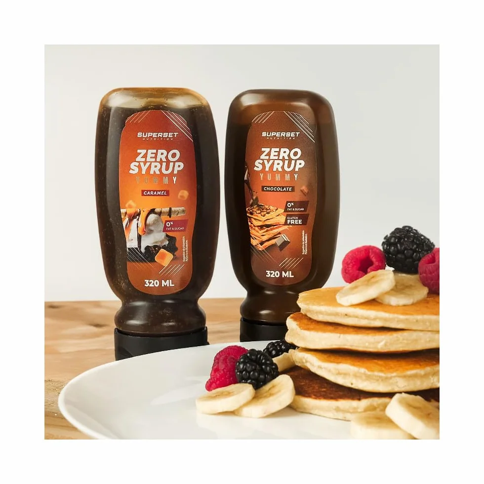Superset Nutrition | Yummy Zero Syrup (320ml) | Sirops zéro calories | Sirops zéro calorie ultra gourmands - Caramel