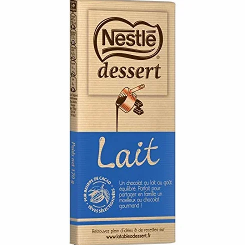NESTLE DESSERT - Dessert Chocolat Lait 170G - Lot De 4 - livraison offerte