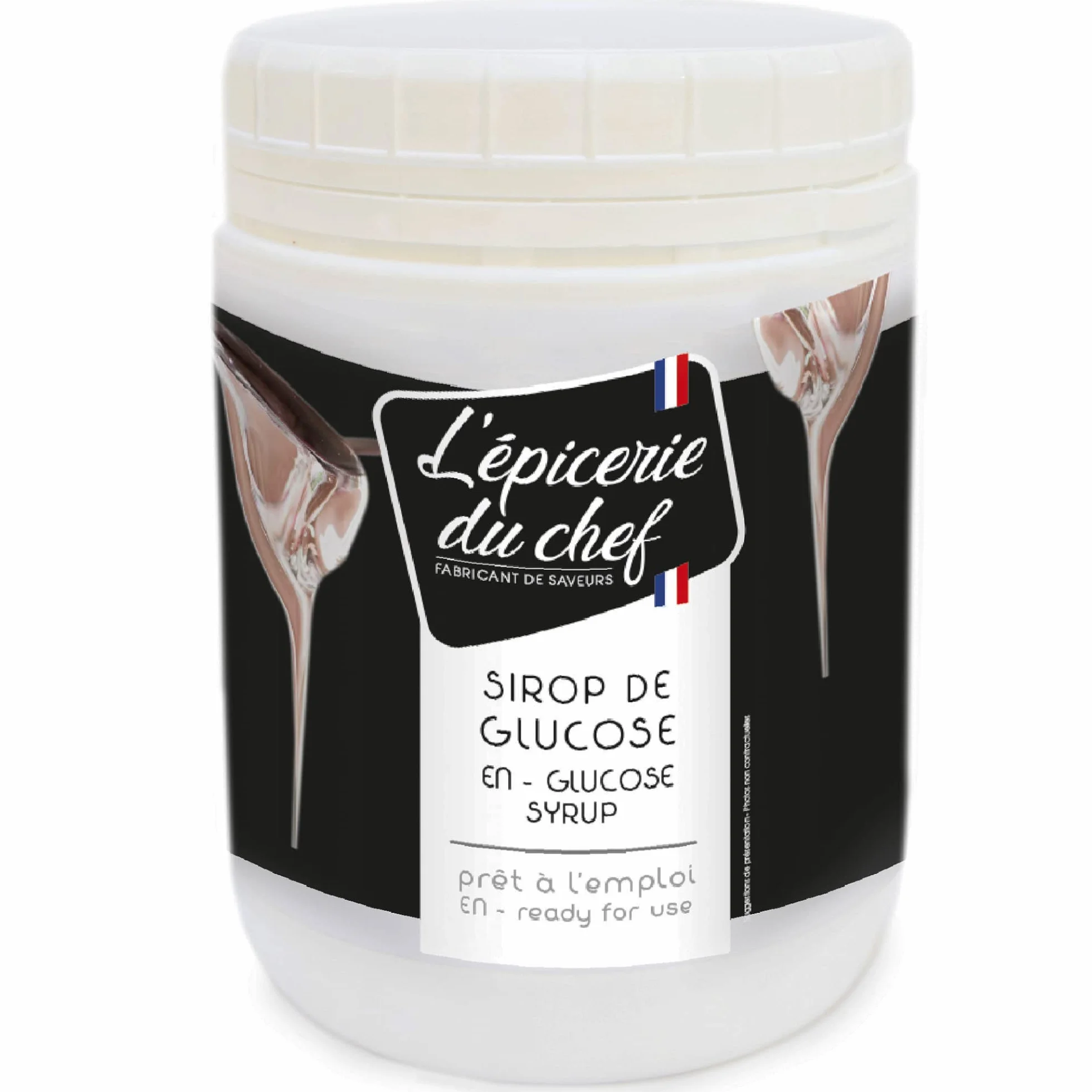 Épicerie du Chef - Sirop de Glucose Pâtissier 1kg - Prêt à l’emploi - Pour Pâtisseries, Desserts, Confiseries & Glaces - Fabriqué en France - EDC8685