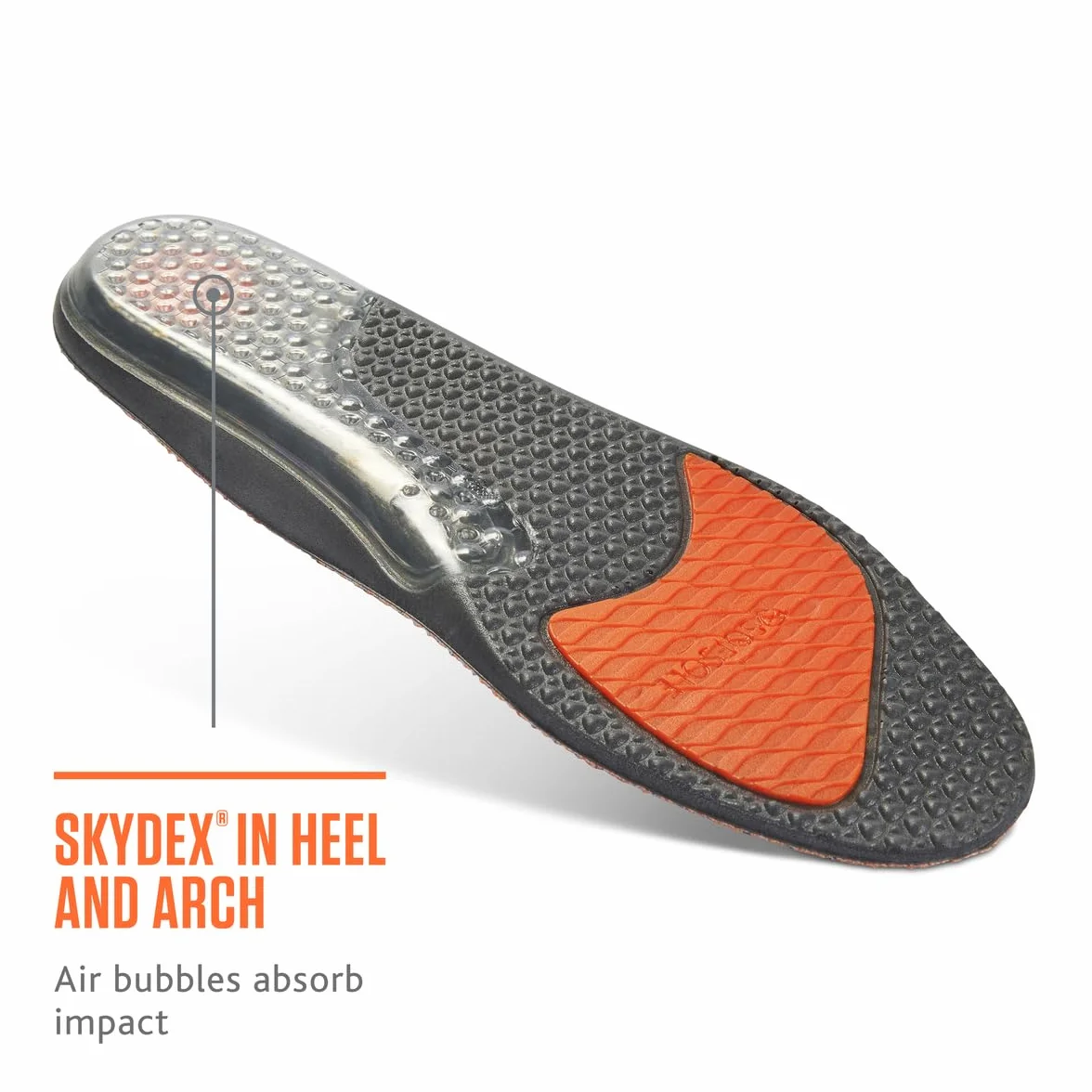 Semelles Sof Sole Airr Design fin amorti chocs capsules air SKYDEX talon voûte plantaire