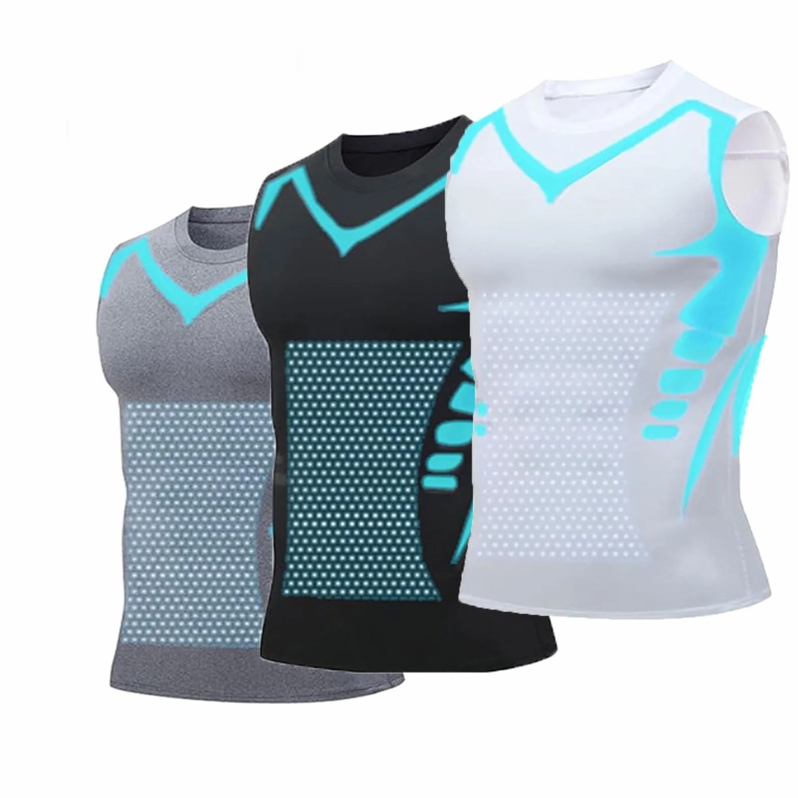 Gilet Modelant Ionique Nouvelle Édition Soie Glacée Ultra Respirante Hommes