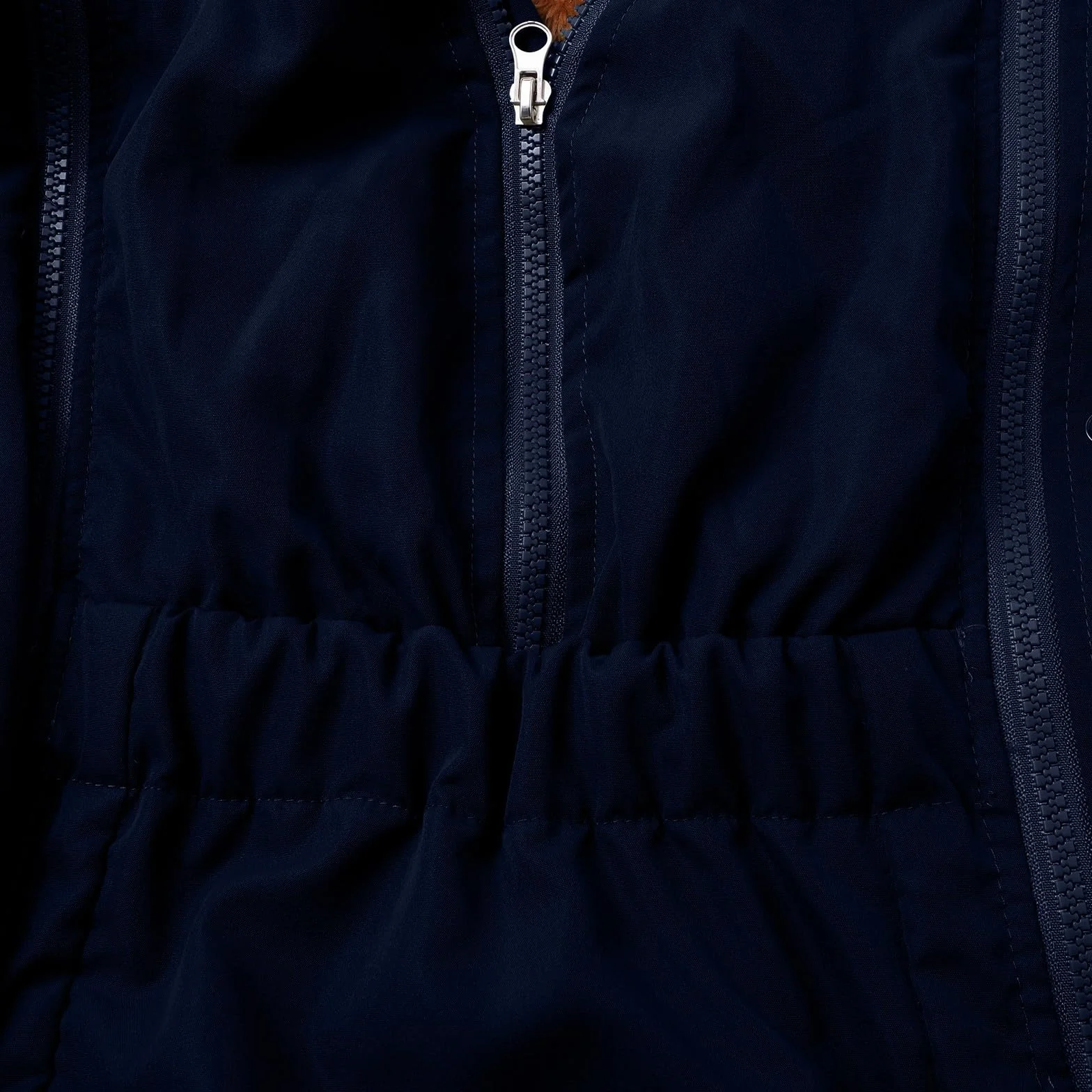 Veste de portage femme bébé d'hiver chaude en coton avec col en fourrure manteau surdimensionné