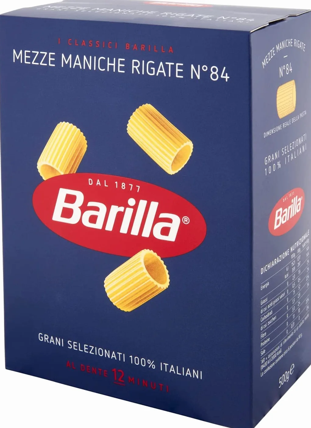 Barilla Mezze Maniche Rigate N. 84 11 x 500 g = 5500 g