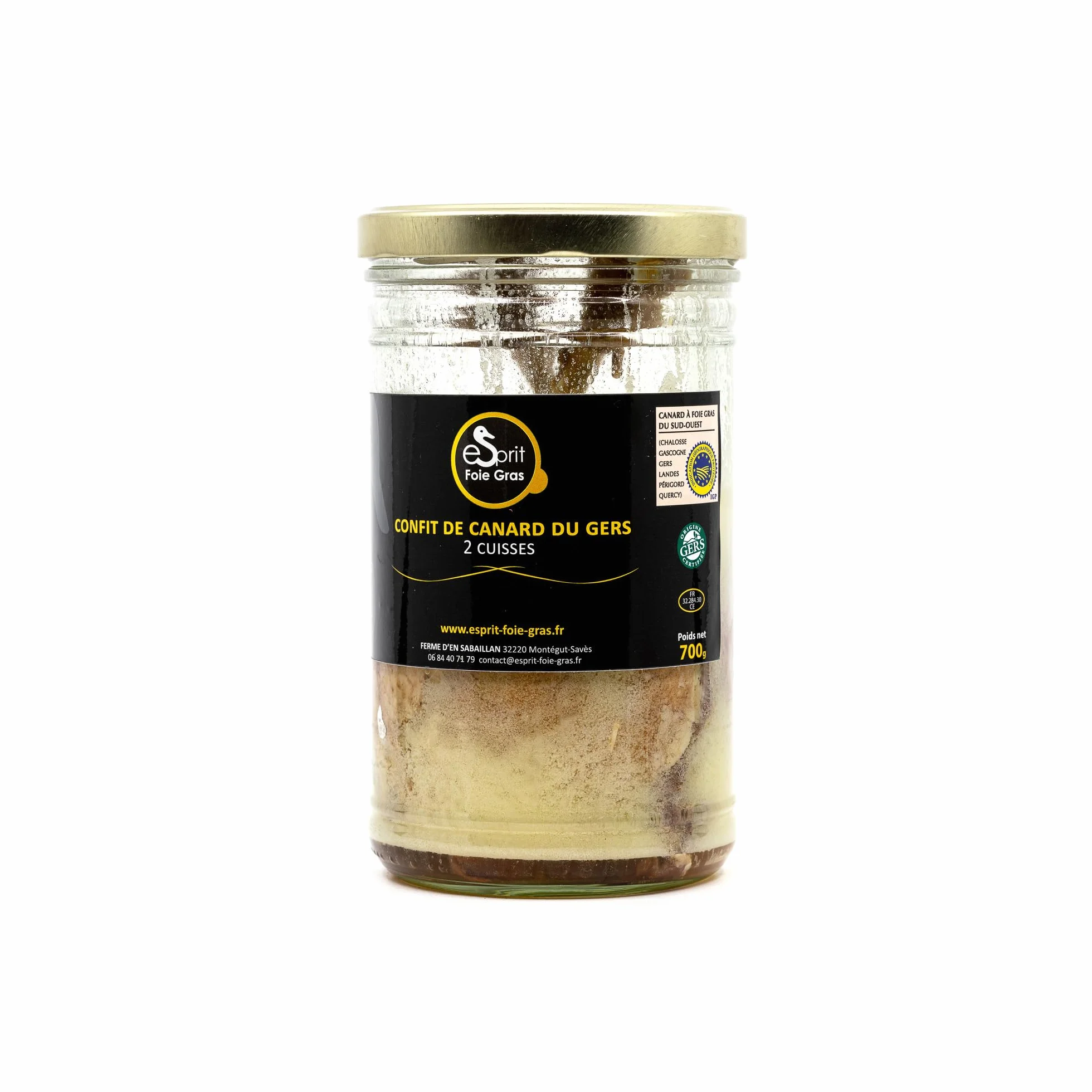 Esprit Foie Gras Confit 2 Cuisses IGP Gers 700 g