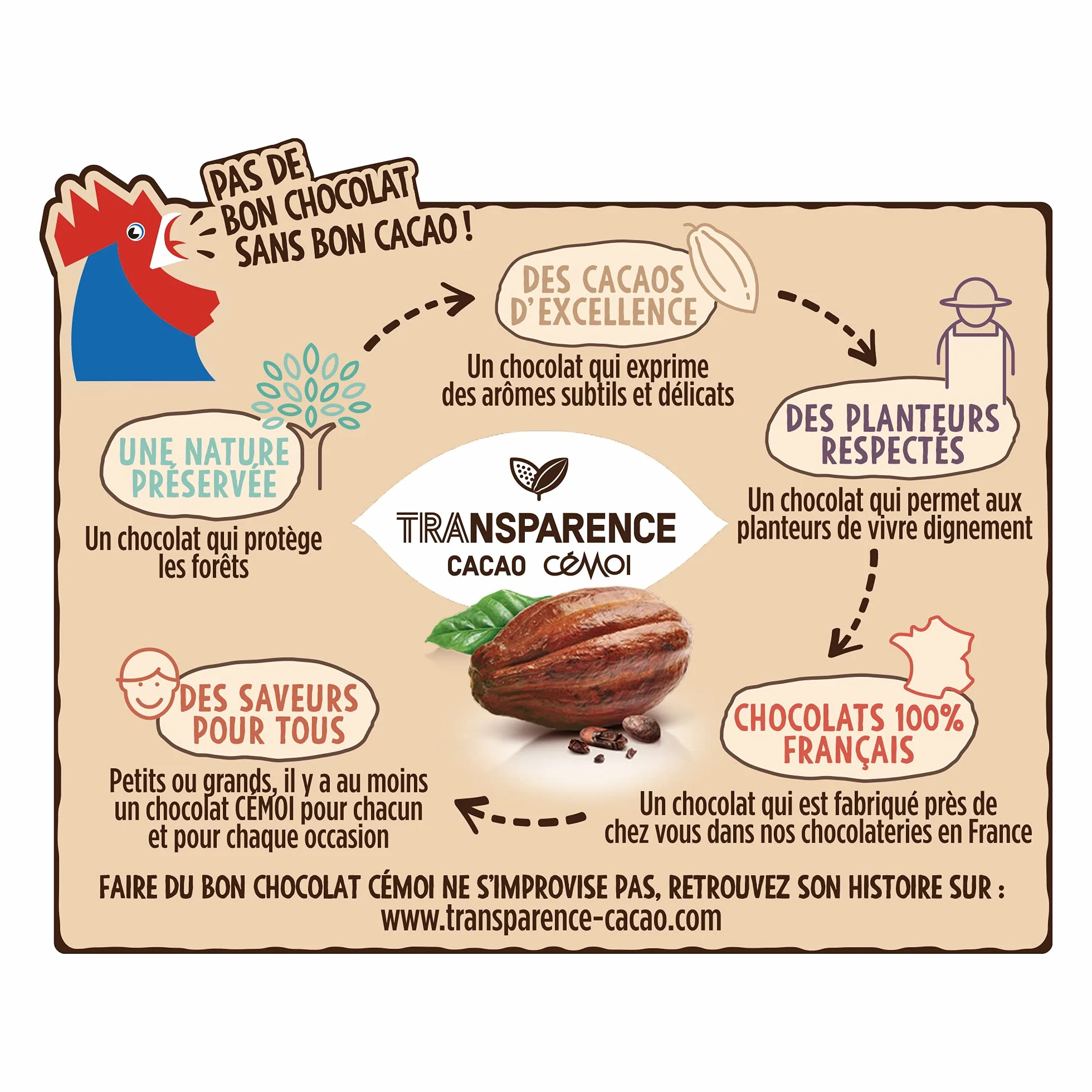 Cémoi - Présentoir L’Authentique Petit Ourson Guimauve, Chocolat au Lait – Fabriqué en France, 160 Pièces (1.49 kg)