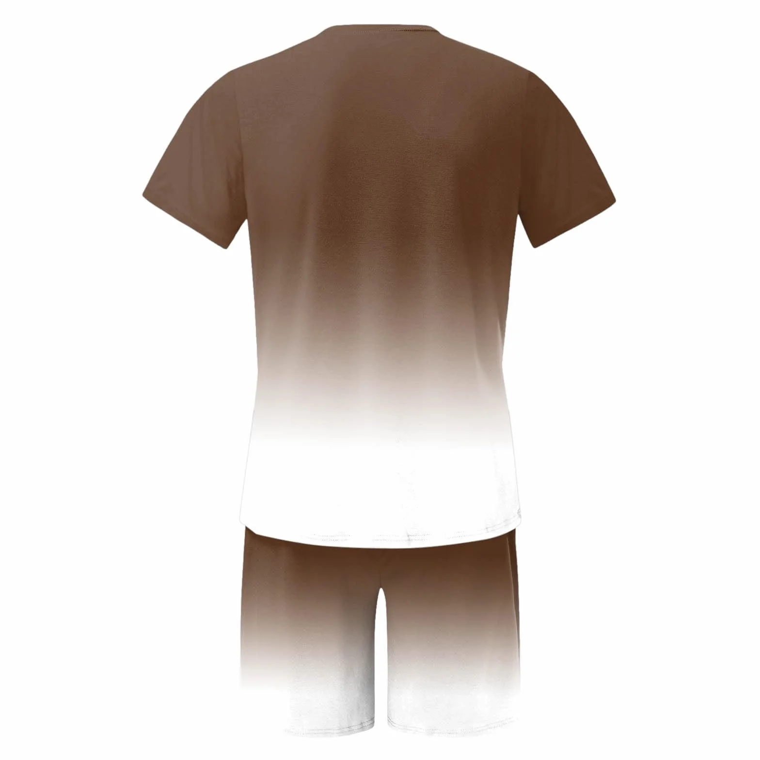 Ensemble Homme 2 Pièces Short T-Shirt Manches Courtes Tenues Survêtement Costumes Plage Vacances