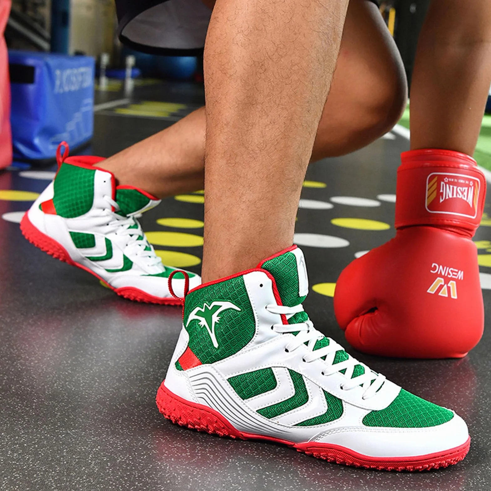 BLBK Chaussures de boxe homme respirantes
