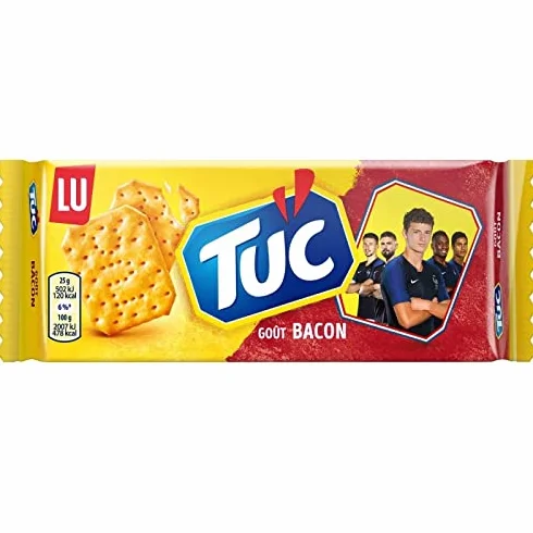 LU - Tuc Crackers Bacon 100G - Lot De 4