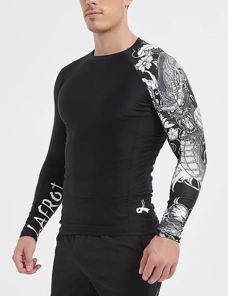 LAFROI Maillot de Corps à Manches Longues Protection UPF 50+ Homme
