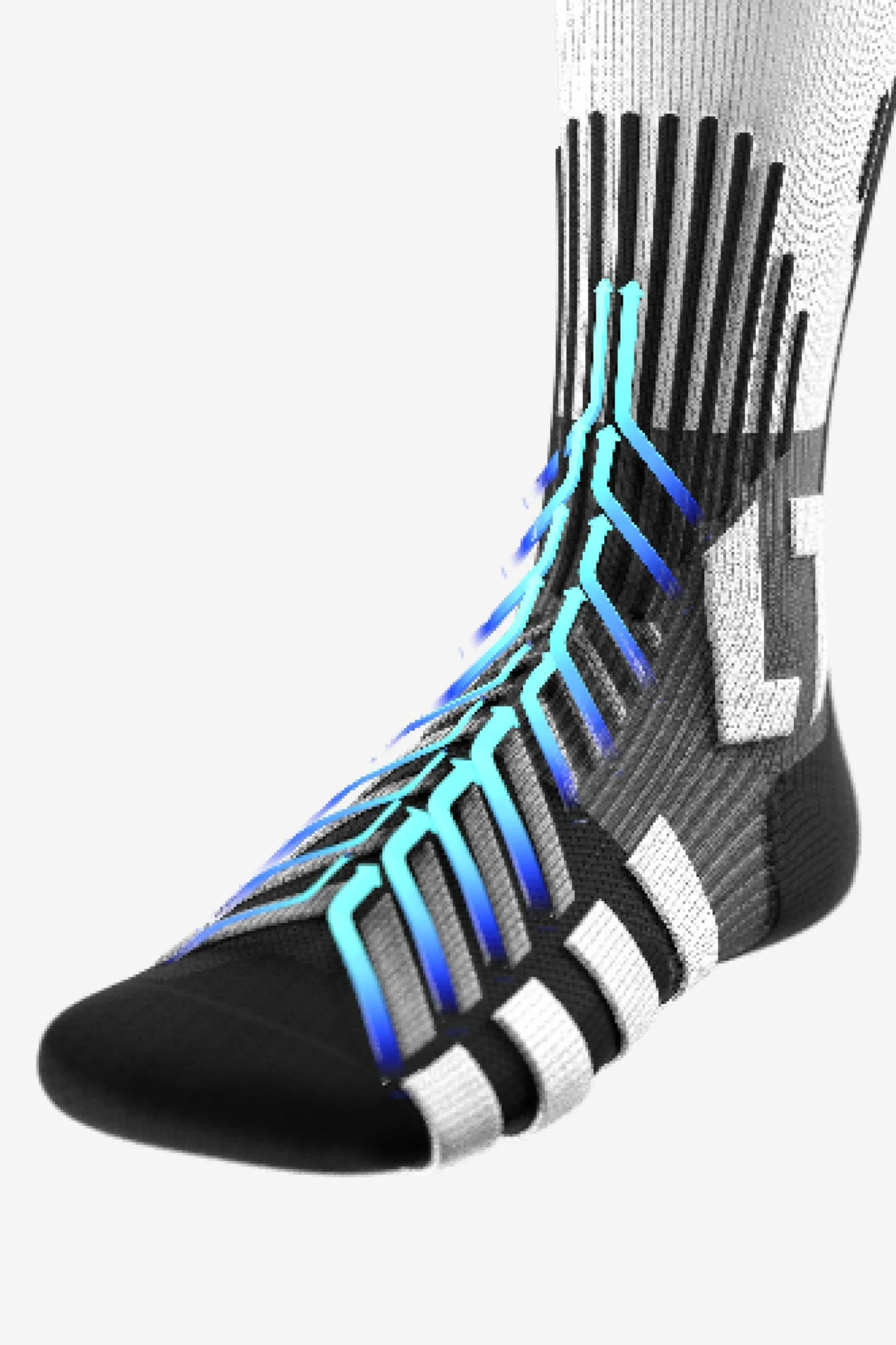 Chaussettes de hockey Powerlight, chaussettes de patins à glace sans couture, protection contre les morsures, évacuation de l'humidité