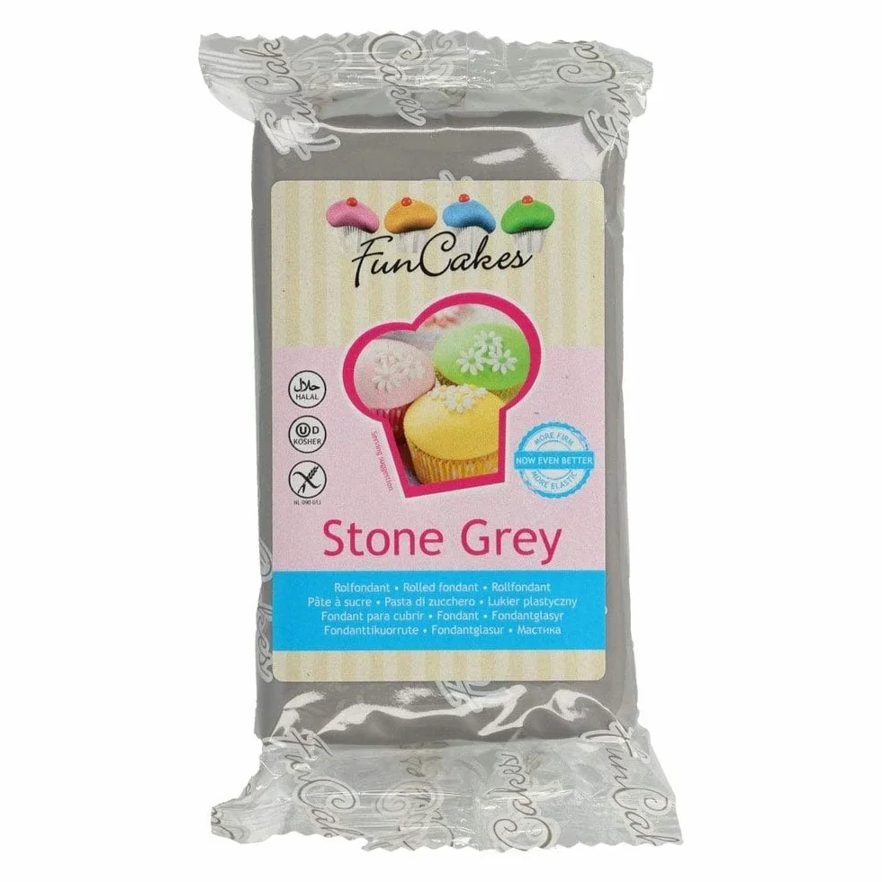 Pate à sucre gris Funcakes 250 gr