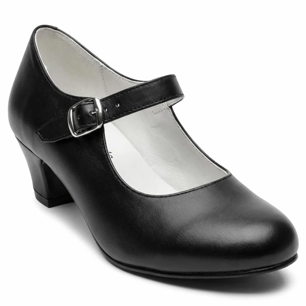 Escarpins Mary Jane en Cuir Faits à la Main Talon Haut ou Bas Chaussures Femme 24-41