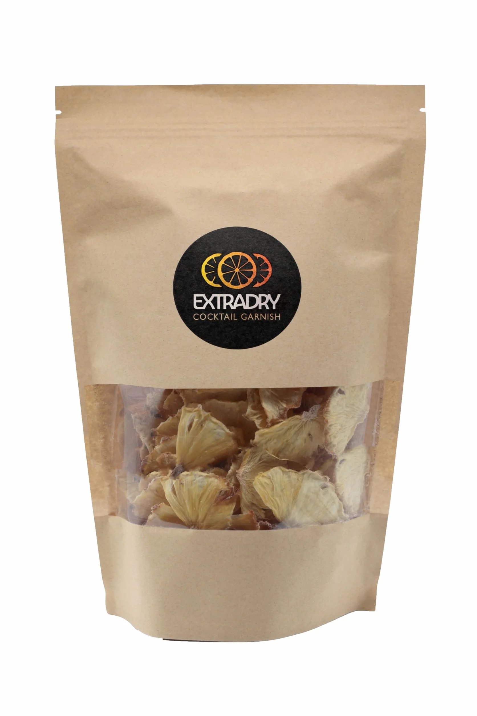 Extra Dry Ananas Séchés Pour Cocktail | 65 1/2 Tranches environs d'ananas Déshydratés | Grand sachet 168 g 1/2 Rondelles D'ananas | 100% Naturel | Fruits Séchés Sans Sucre Ajouté