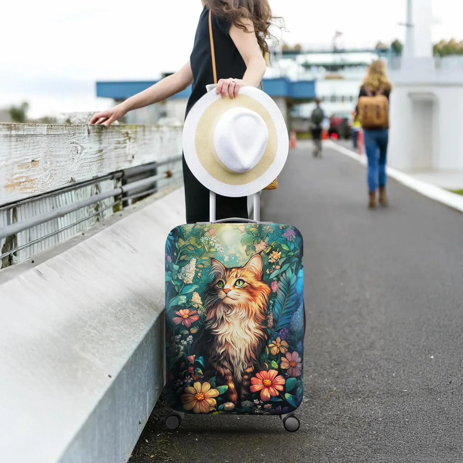 Housse de protection pour valise lavable et extensible certifiée bagages voyage