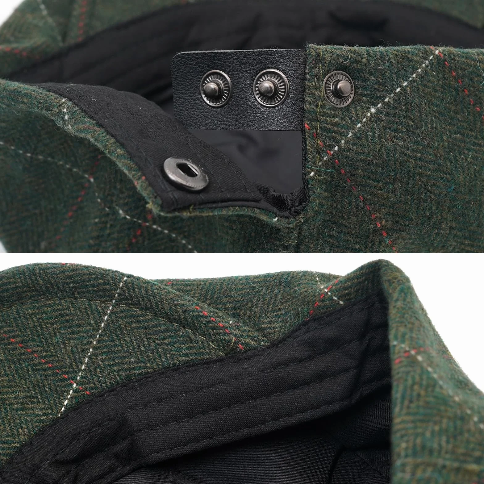 Casquette plate en tweed pour homme - Casquette de golf - Béret irlandais