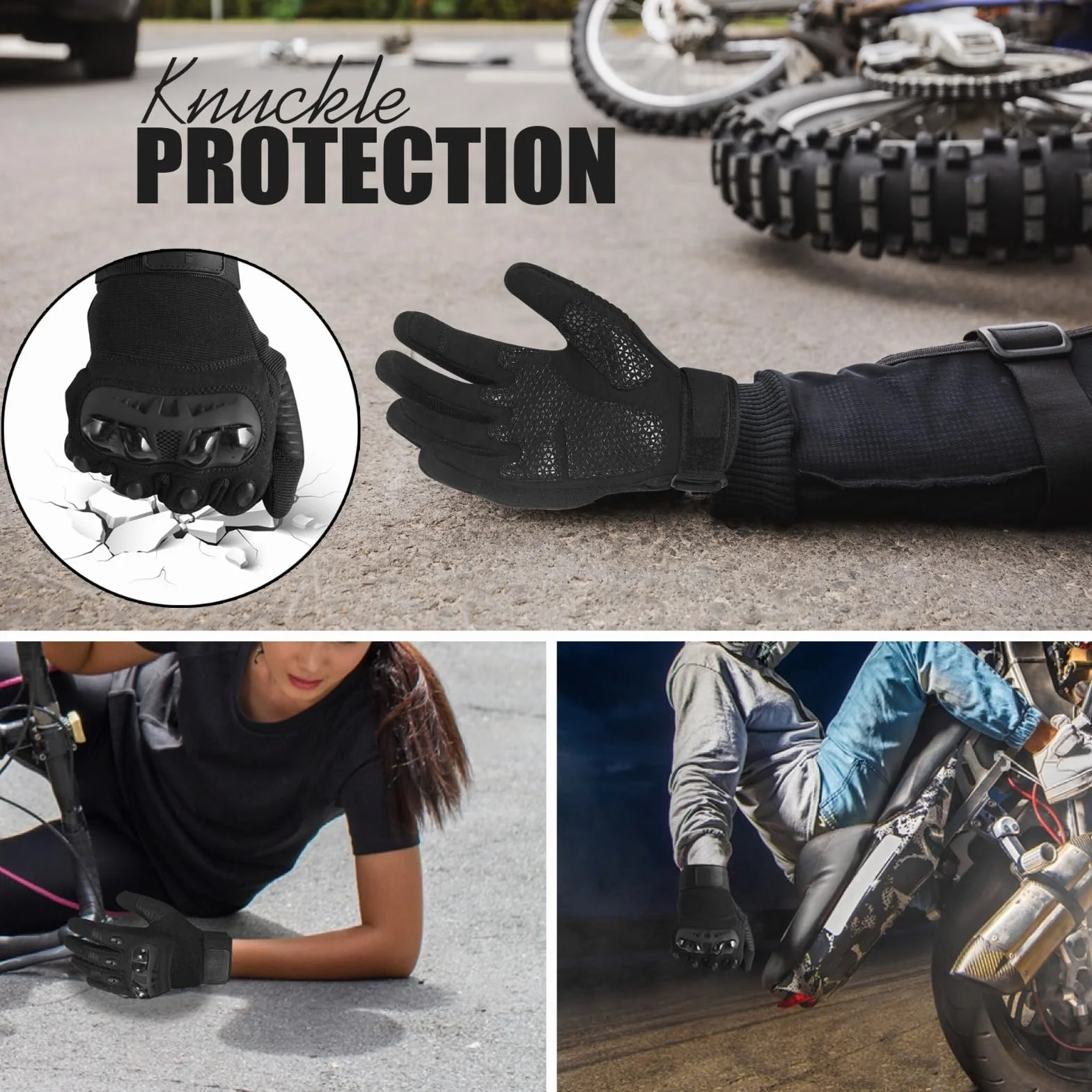 WESTWOOD FOX Gants de Moto Respirants à écran Tactile pour Hommes et Femmes