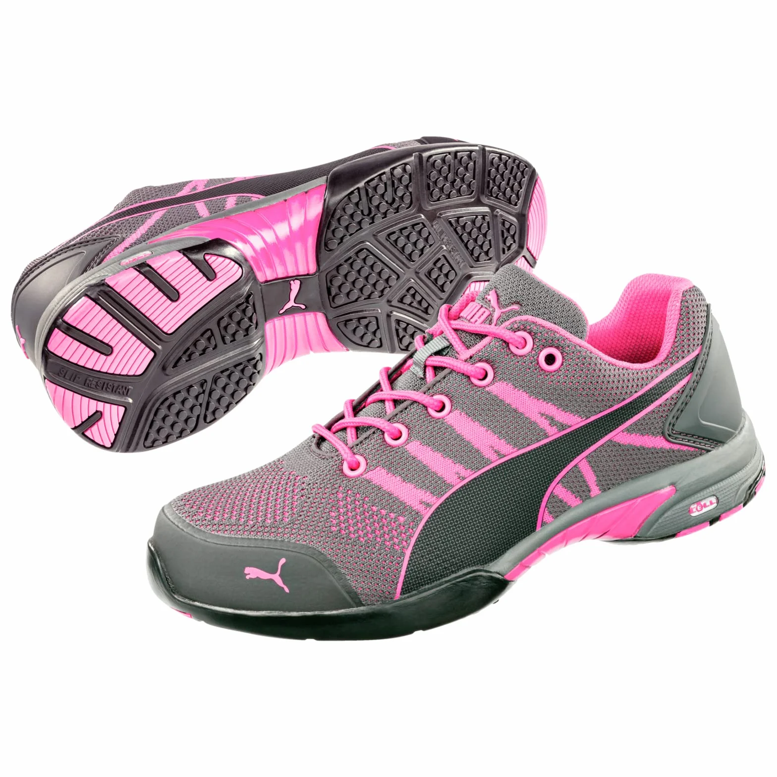 PUMA Celerity Knit S1P HRO SRC Baskets de sécurité Femme Bleues