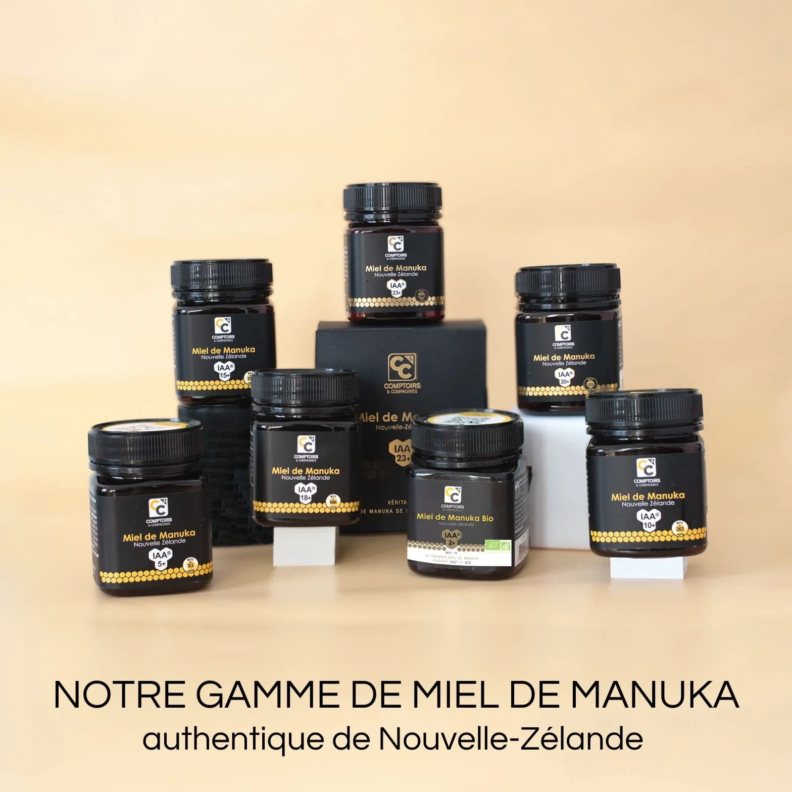 COMPTOIRS ET COMPAGNIES - Miel de Manuka Actif - IAA20+ (MGO829+) - Origine Nouvelle Zélande - 250g