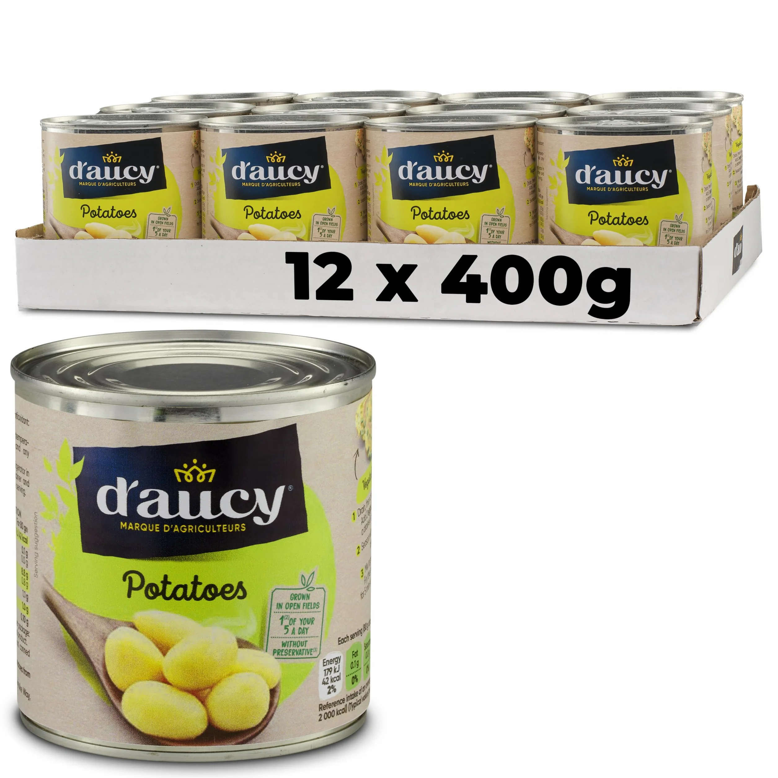 D'Aucy Pommes de terre 400 g (lot de 6)