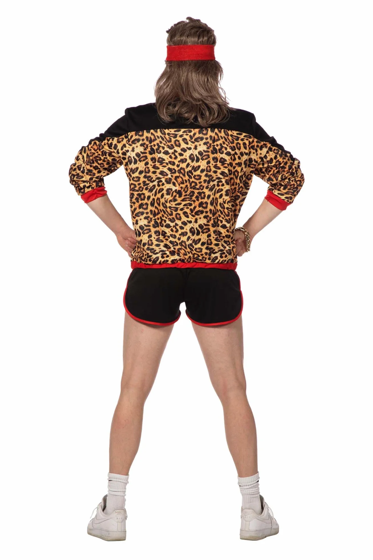 WILBERS & WILBERS Jogging des années 80 90 pour hommes imprimé léopard survêtement carnaval