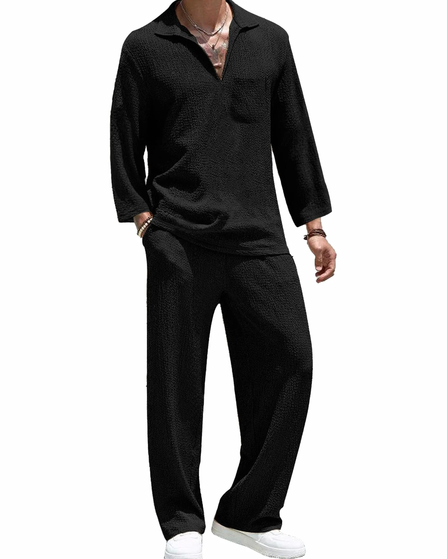 Ensemble Homme Ete Casual Tenue Hawaïenne Légère Survêtement Tracksuit