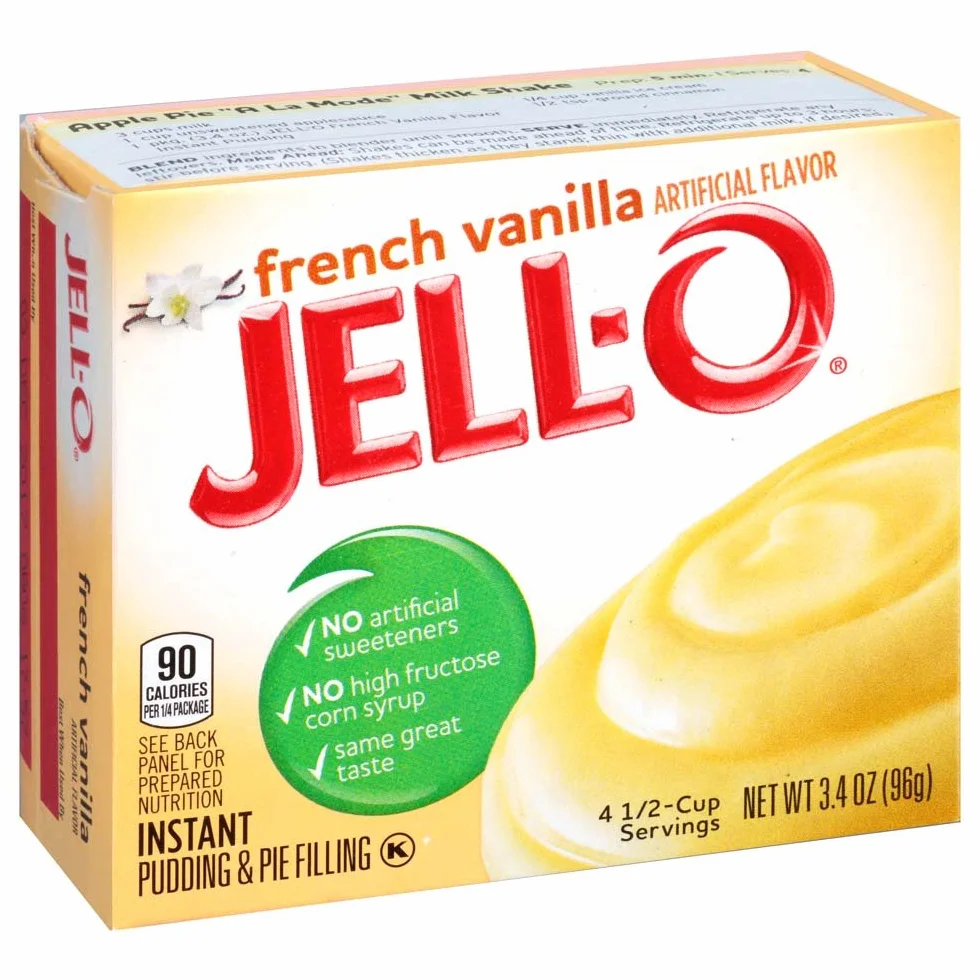 Jell-O Instant Pudding Et Pie Filling, Vanilla Française, 3.4Ounce Boxes (Paquet De 6)