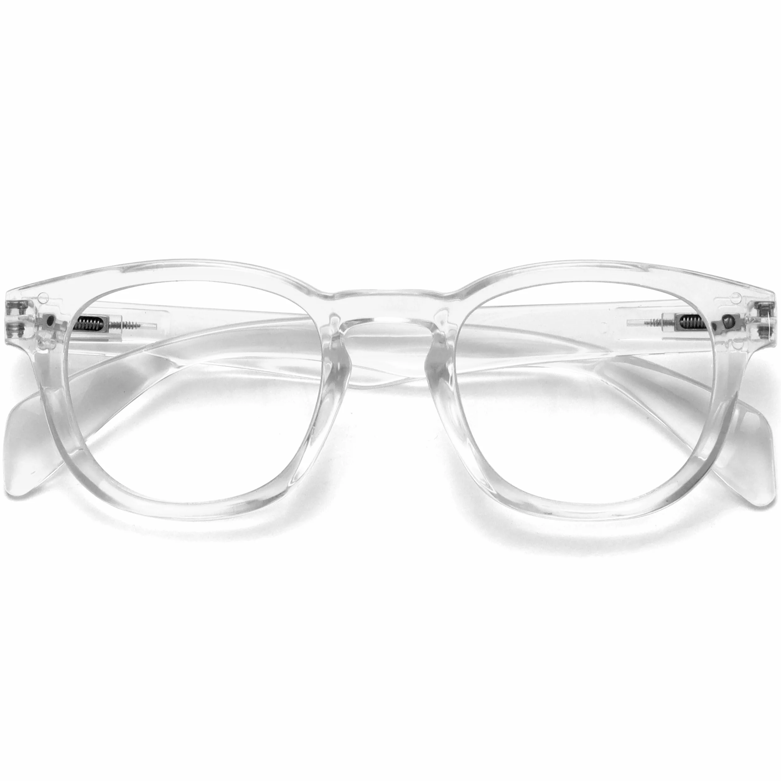 OPULIZE AWE Lunettes de lecture anti-lumière bleue rondes rétro antireflet protection UV Transparent +1.50