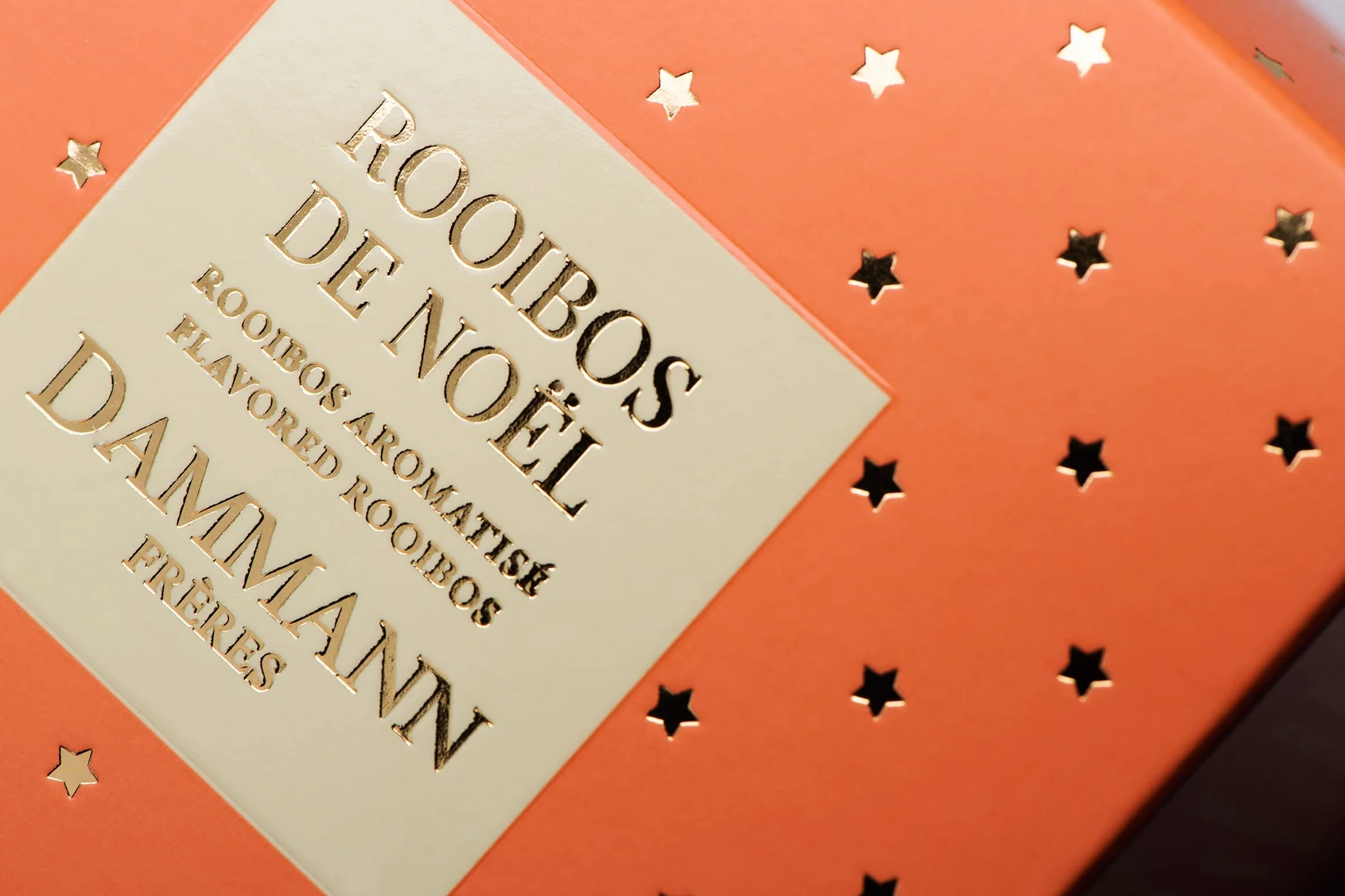 Thé de Noël, Thé Rooibos à l'Orange et Épices, Paquet Cadeau, 50g - Dammann Frères