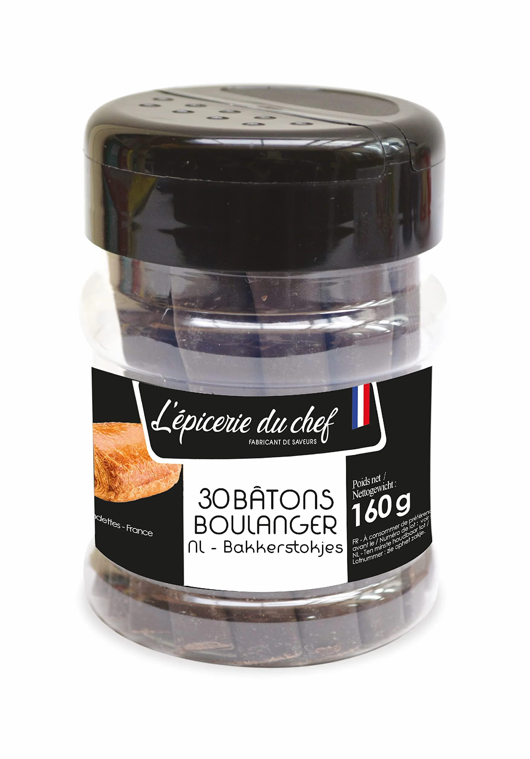 Epicerie du Chef - 30 Bâtons Boulanger Chocolat Noir 90g - Fabriqué en France - EDC8642