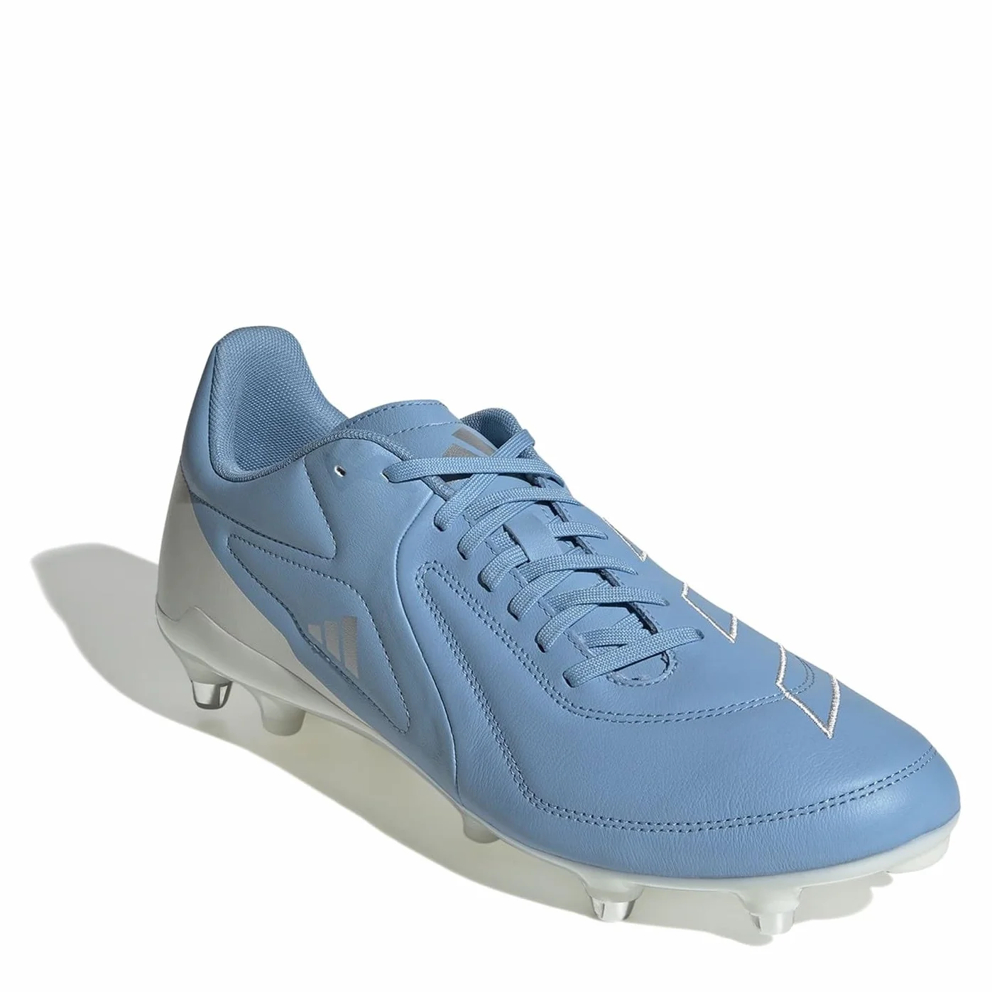 Adidas RS15 Elite Soft Ground Bottes de rugby Cuir Blanc