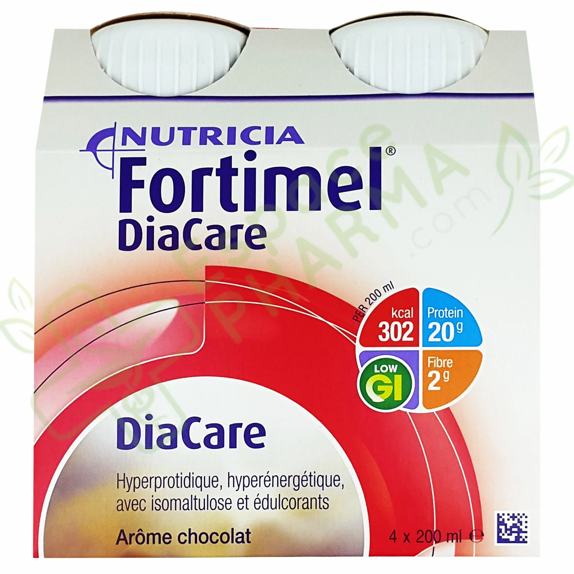 Nutricia Fortimel Diacare Arôme Chocolat 4 x 200ml