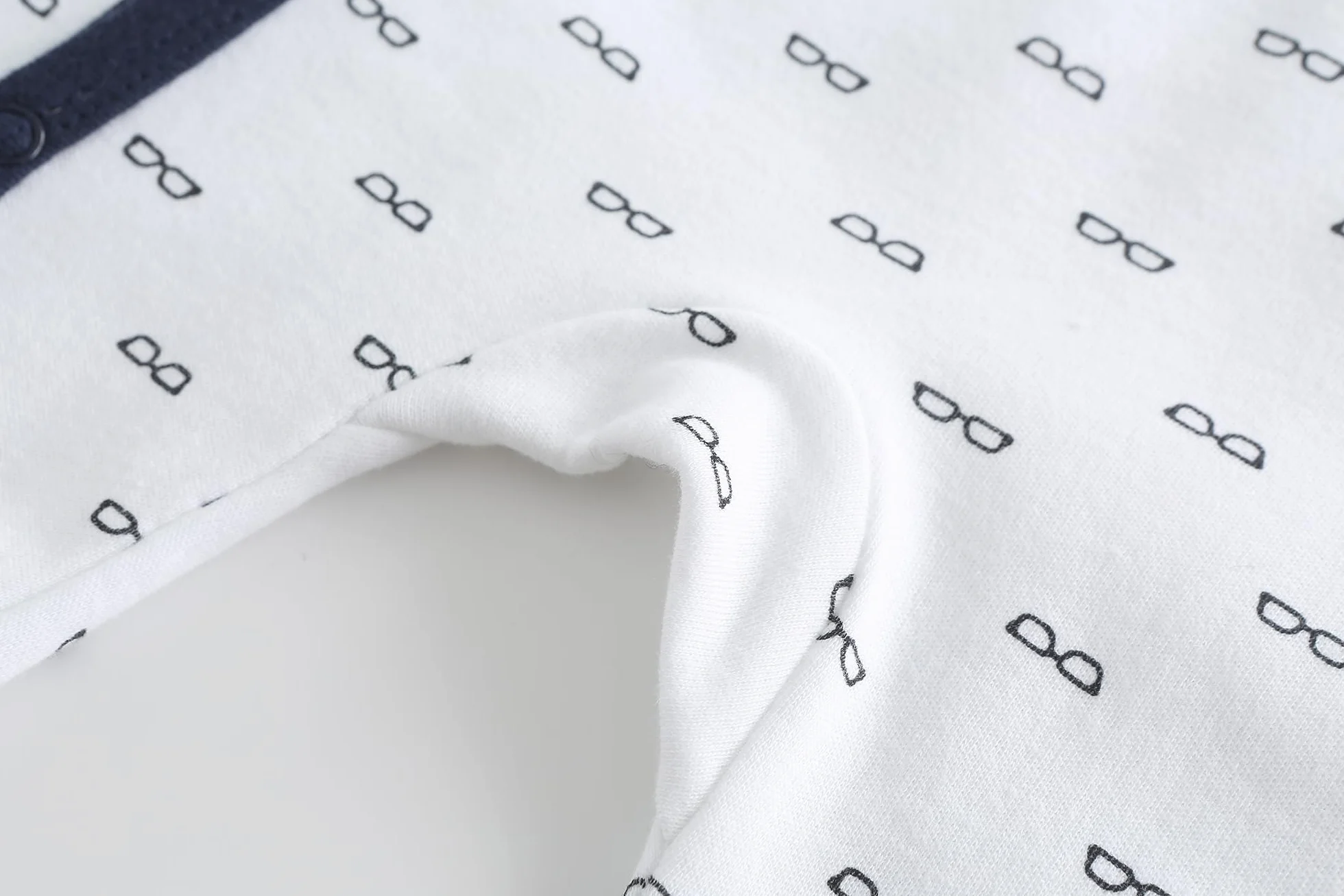 Grenouillères nouveau-né coton manches longues bouton pression pyjama avec pieds lot de 3