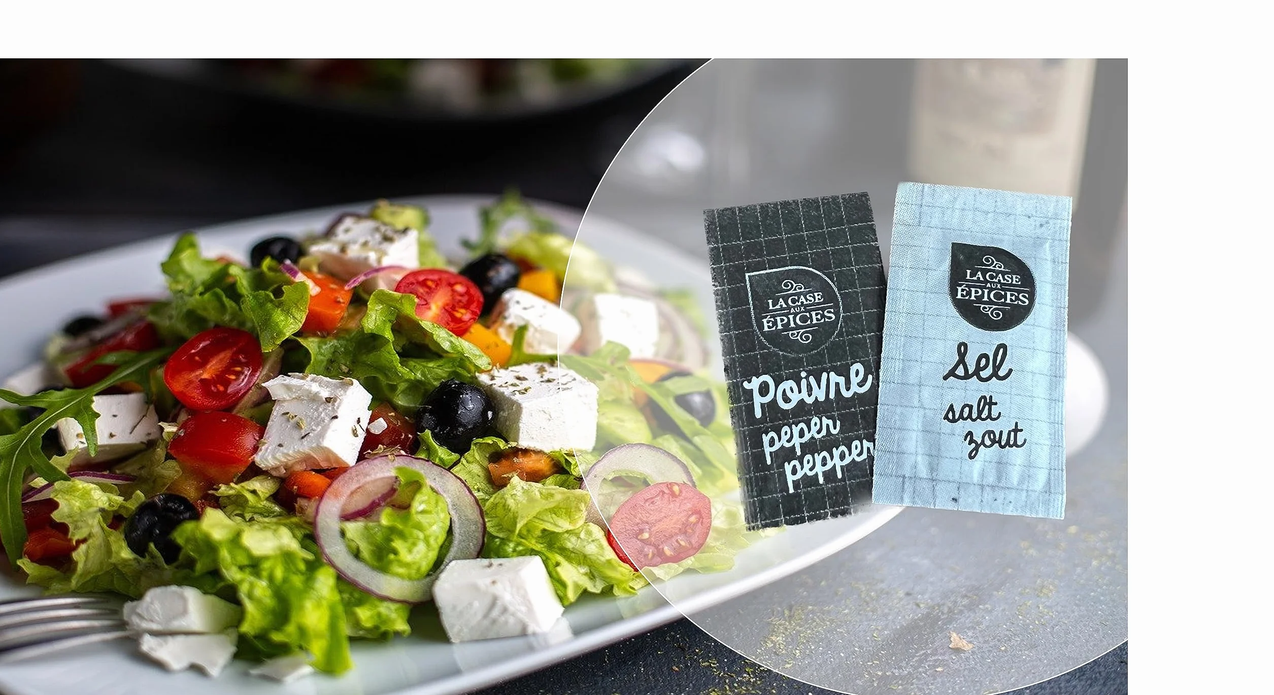 TRAVELDOZ - Lot epices sel et poivre (100 dosettes de chaque)