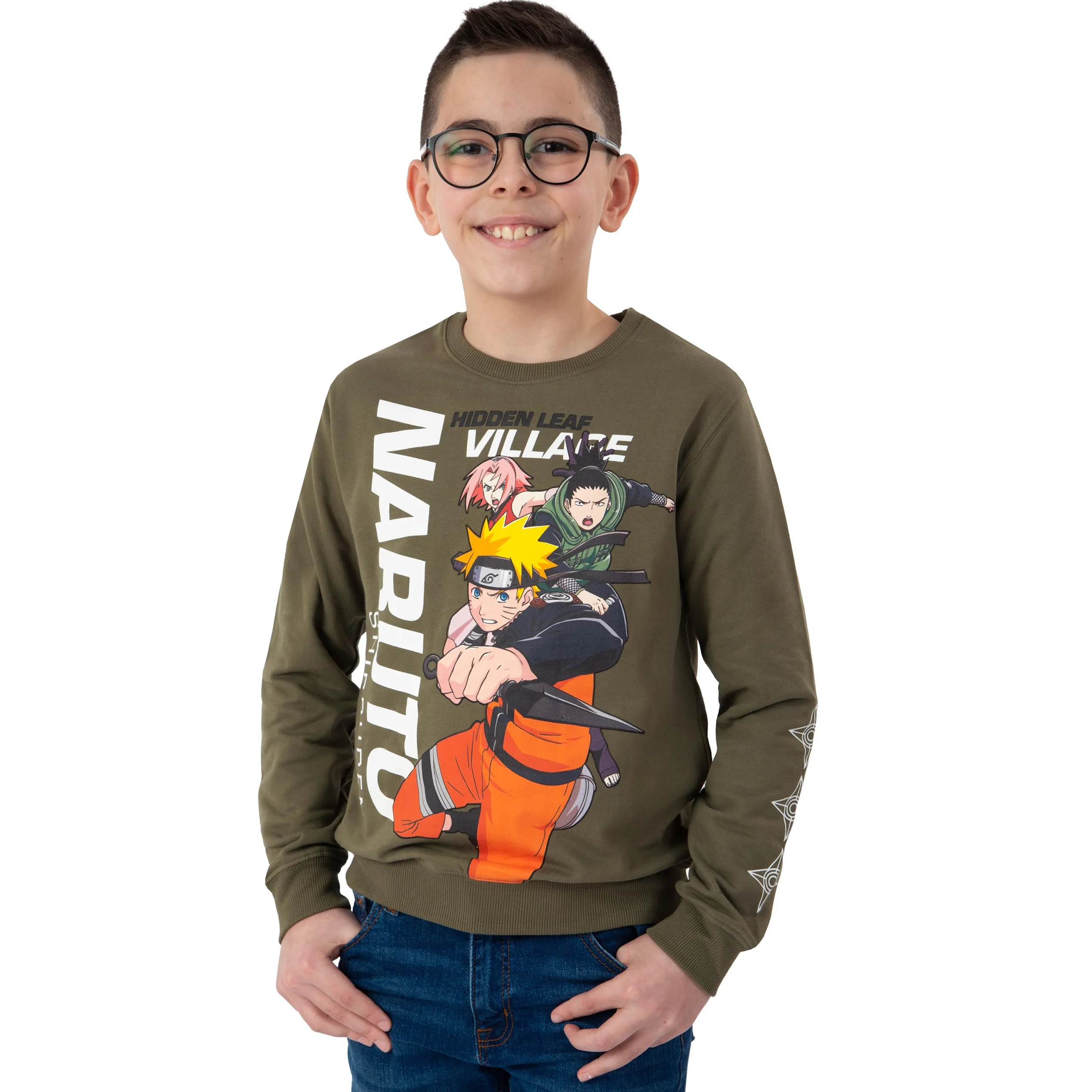 Pull Enfant Garcon Manche Longue Naruto Anime Vêtements Garçon