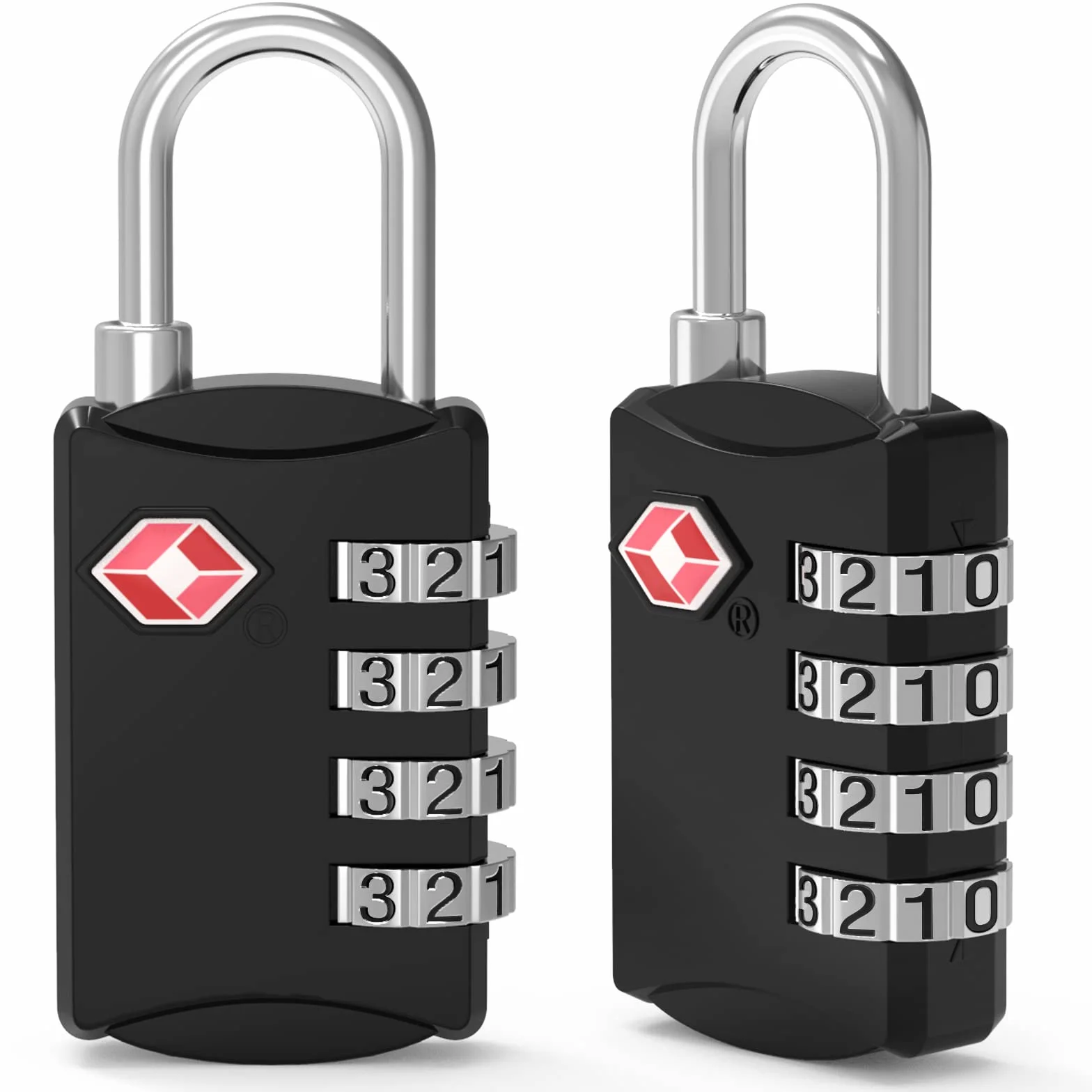 TSA Luggage Locks, Cadenas de Sécurité à 4 Chiffres, Cadenas à Bagages à Combinaison