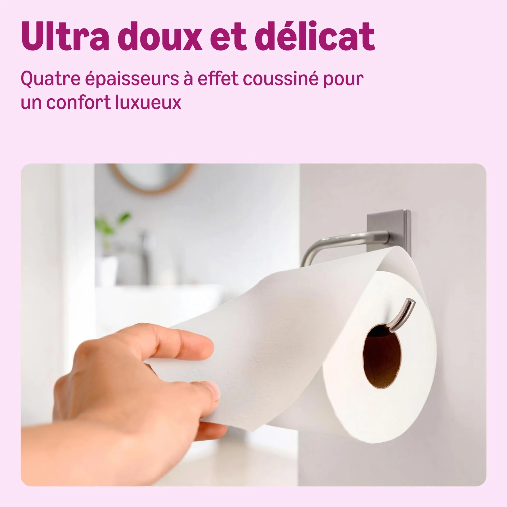 by Amazon Papier Toilette, 4 Épaisseurs Matelassé, Douceur Suprême, 48 Rouleaux (4 Paquets de 12), 160 Feuilles par Rouleau, Certifié FSC