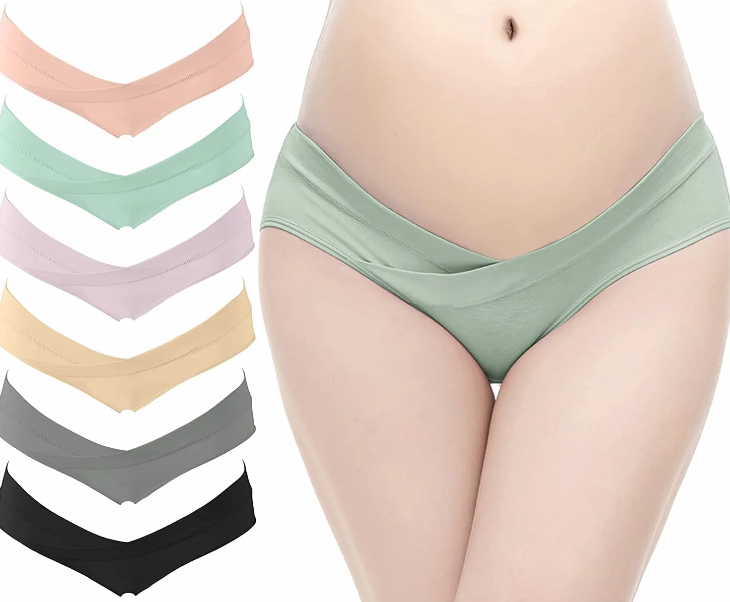 HBselect 6 pcs Culotte Maternité Grossesse Femmes Enceintes Sous-vêtements Berceau