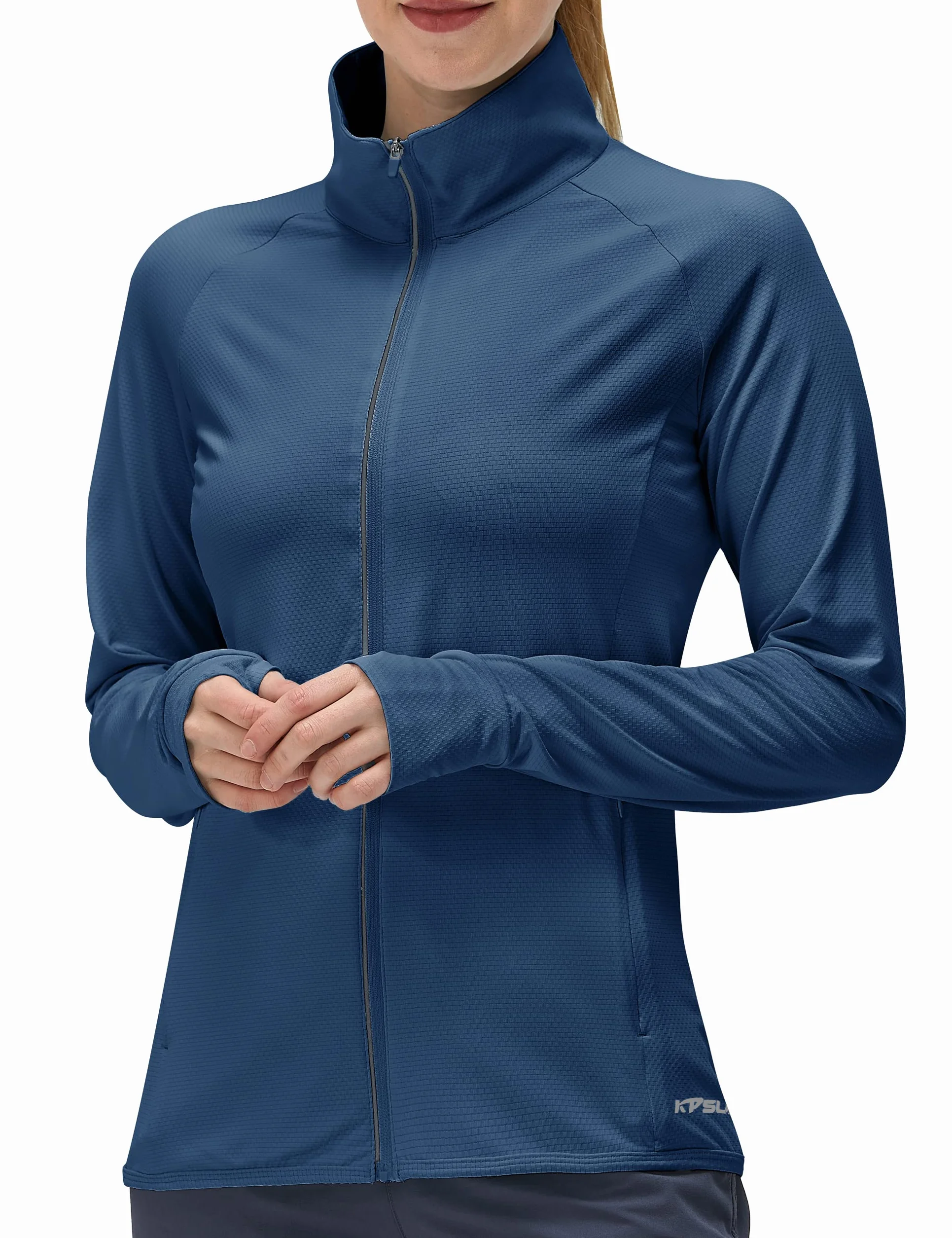 KPSUN Vêtement de protection solaire UPF 50+ à manches longues pour femme T-shirt léger