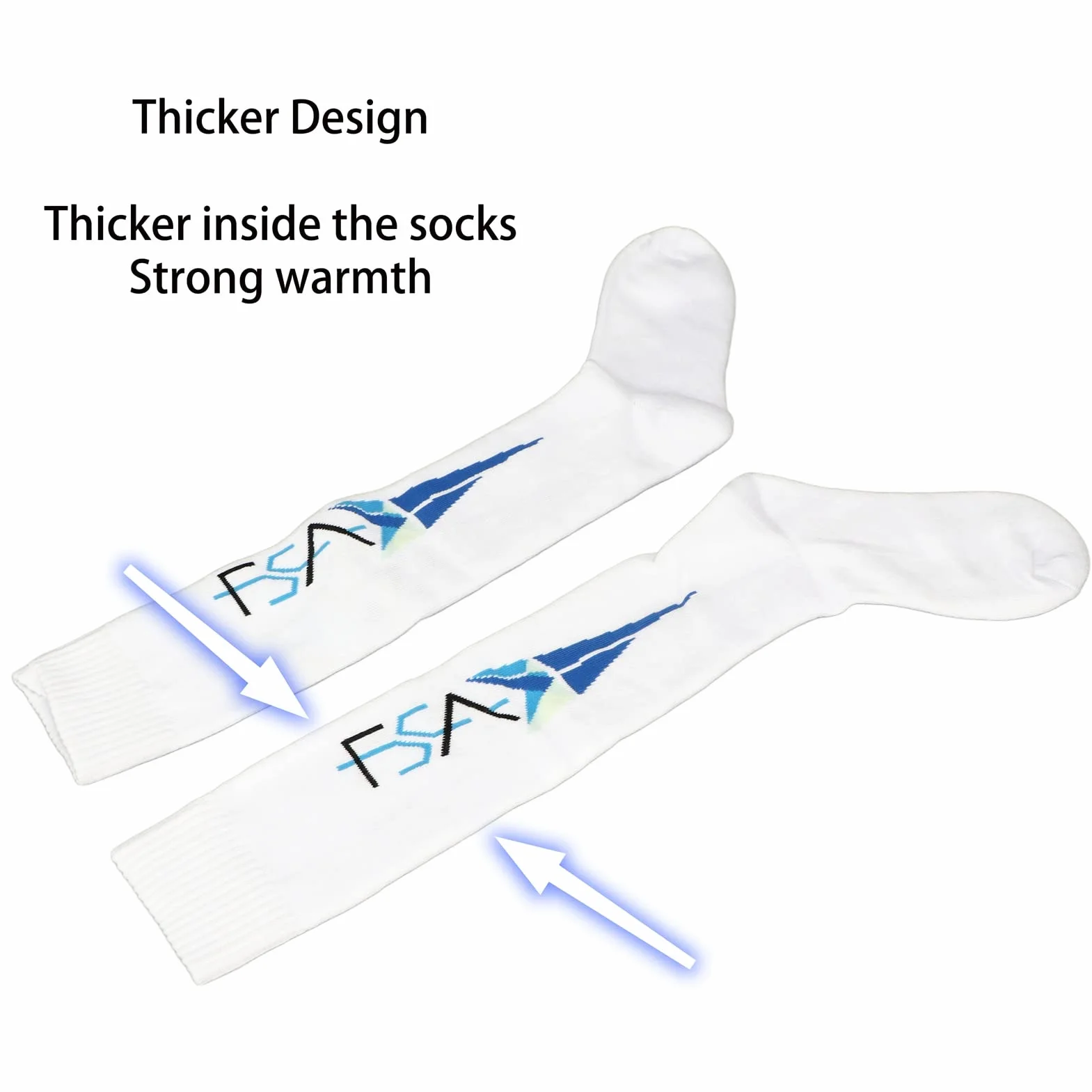 Dilwe Chaussettes d'Escrime Unisexes en Coton Peigné Absorbant Respirant Équipement de Protection