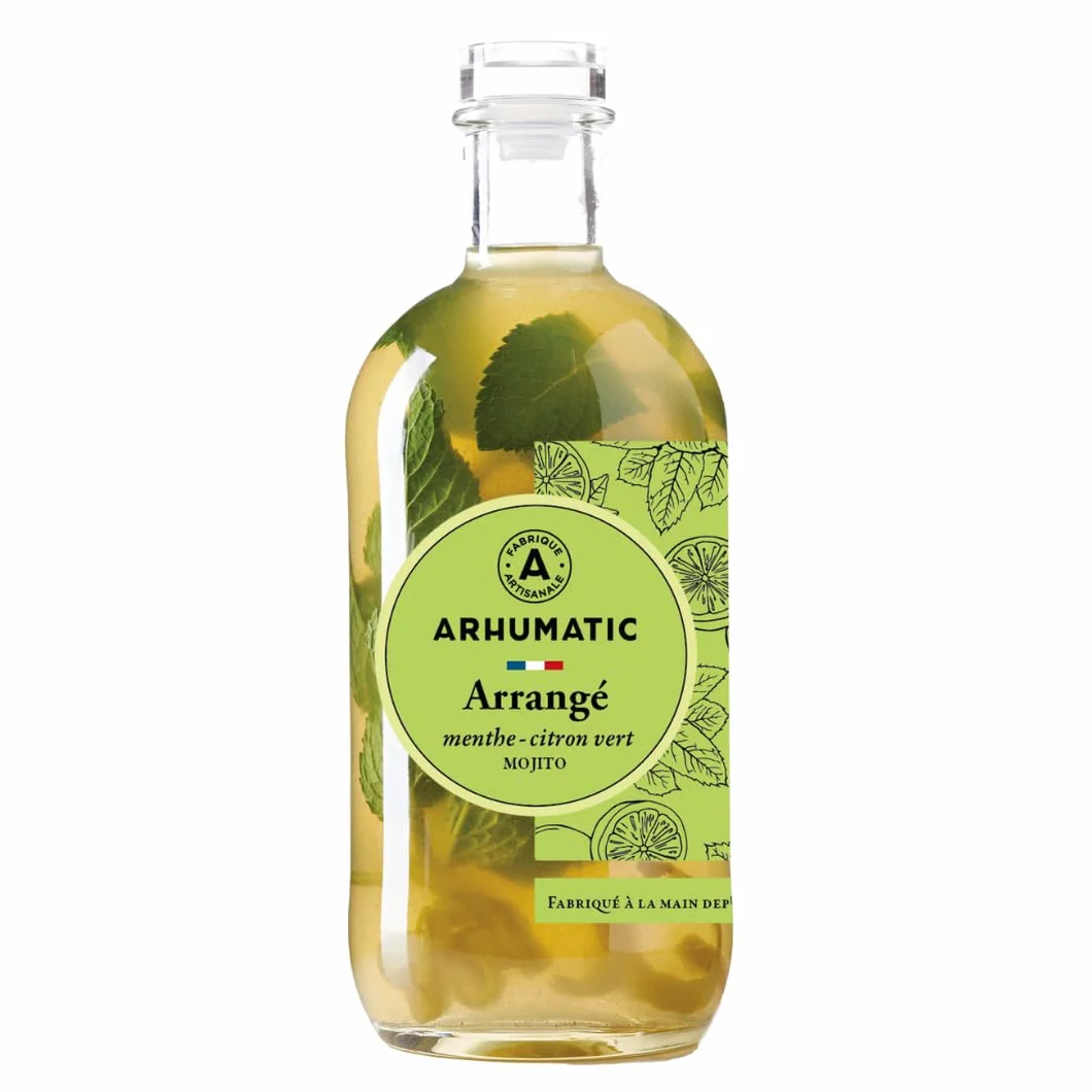 ARHUMATIC - Mojito Menthe, Citron vert - Arrangé - Boisson spiritueuse à base de rhum - 26% Alcool - Origine : France - A servir en dégustation ou apéritif - 70cl